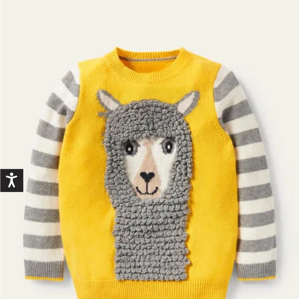 Boden Animal Crewneck Sweater